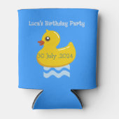 gelbe Gummiente Geburtstagsfeier kühler Dosenkühler (Vorderseite)