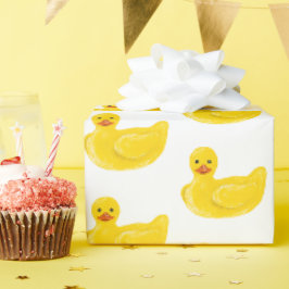 Gelbe Gummiente Geschenkpapier