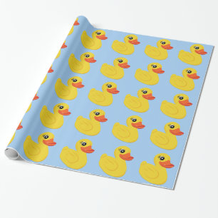 Gelbe Gummiente Geschenkpapier