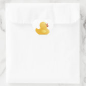 Gelbe Gummiente Herz-Aufkleber (Tasche)