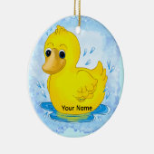 Gelbe Gummiente Keramik Ornament (Rechts)