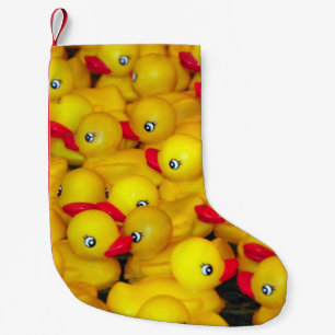 Gelbe Gummiente Kleiner Weihnachtsstrumpf