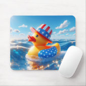 Gelbe Gummiente Mousepad (Mit Mouse)