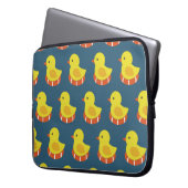 Gelbe Gummiente, niedlich, nahtlos. Laptopschutzhülle (Vorderseite Links)