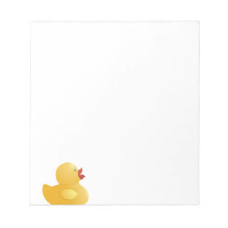 Gelbe Gummiente Notizblock