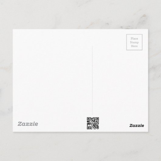 Gelbe Gummiente Postkarte (Rückseite)