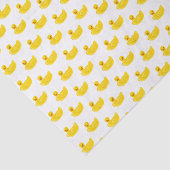 Gelbe Gummiente Seidenpapier (Ausschnitt)