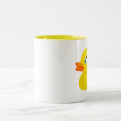 Gelbe Gummiente Zweifarbige Tasse (Mittel)