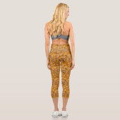 Gelbe Gummienten Capri Leggings (Rückseite)