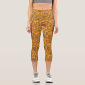 Gelbe Gummienten Capri Leggings (Vorderseite)