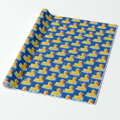 Gelbe Gummienten mit Blasen Geschenkpapier (Ungerollt)