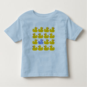 Gelbe Gummienten mit einer blauen Ente Kleinkind T-shirt