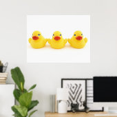 Gelbe Gummienten Poster (Heimbüro)