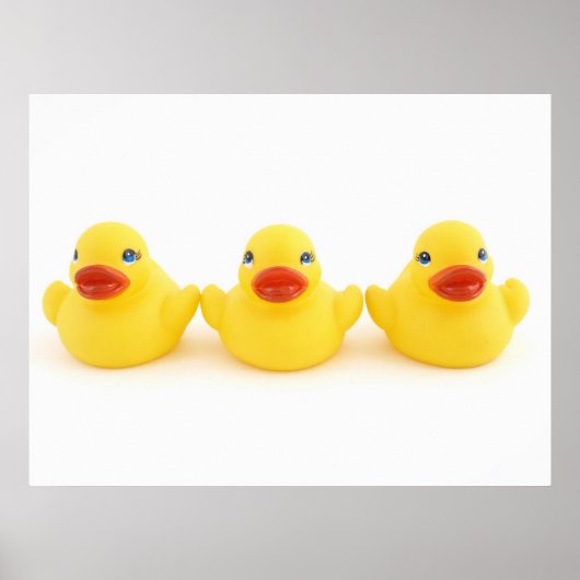 Gelbe Gummienten Poster (Vorne)