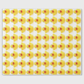 Gelbe Gummienten-Spielwaren Geschenkpapier (Flach)