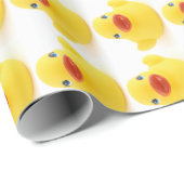 Gelbe Gummienten-Spielwaren Geschenkpapier (Rolleneckpunkt)