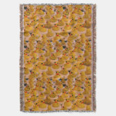 Gelbe Gummienten Tiermuster Decke (Vorderseite Vertikal)