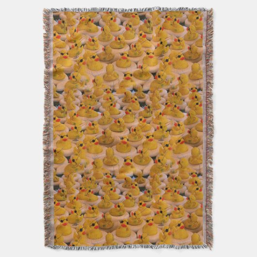 Gelbe Gummienten Tiermuster Decke (Vorderseite Vertikal)