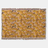 Gelbe Gummienten Tiermuster Decke (Vorderseite)