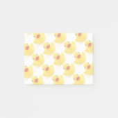 Gelbe Gummientlein Post-it Klebezettel (Vorderseite)
