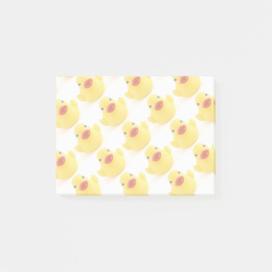 Gelbe Gummientlein Post-it Klebezettel (Vorderseite)