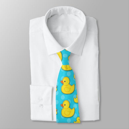 Gelbe Gummifaust Light Blue Bath Neck Tie Krawatte (Gebunden)