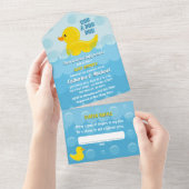 Gelbe Gummifaust Rub Duschbrause Duschbrause All In One Einladung (Abreißen)