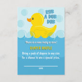 Gelbe Gummifaust Rub Duschbrause Duschbrause Begleitkarte (Vorderseite)