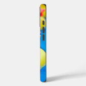 Gelbe Gummiklinge mit Sommerhut Case-Mate iPhone Hülle (Rückseite / Links)