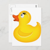 Gelbe Gummikraut Postkarte (Vorne/Hinten)