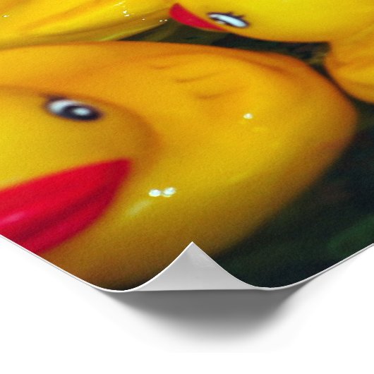 Gelbe Gummilöffel Poster (Ecke)