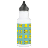Gelbe Gummiragetasche Edelstahlflasche (Rechts)