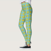 Gelbe Gummiragetasche Leggings (Links)