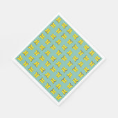 Gelbe Gummiragetasche Serviette (Ecke)