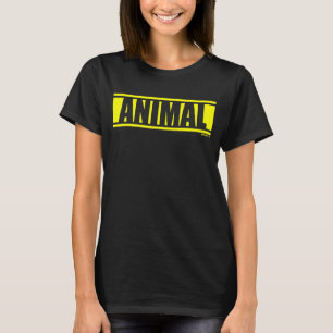 Gelbe Gym-Fitness für Tiere Trainingsschwanz Gelbe T-Shirt