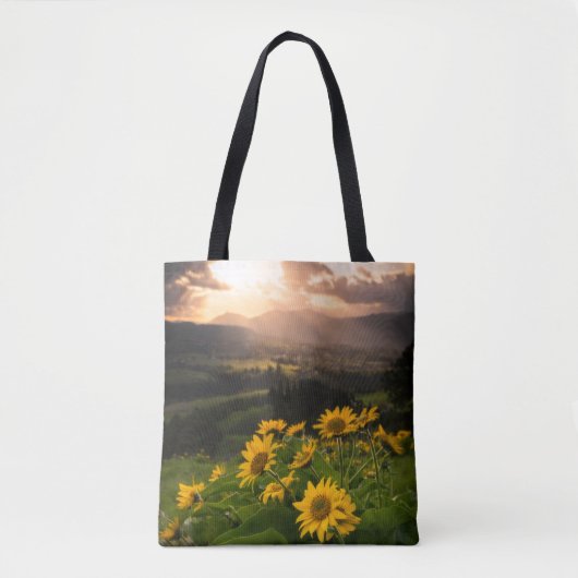 Gelbe Hardy Sonnenblume Kunst, Dichtung und Musik Tasche (Vorderseite)