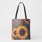 Gelbe Hardy Sonnenblume Kunst, Dichtung und Musik Tasche (Vorderseite)
