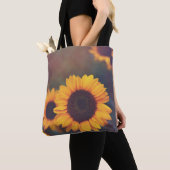 Gelbe Hardy Sonnenblume Kunst, Dichtung und Musik Tasche (Von Nahem)