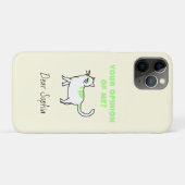 Gelbe Haughty Cat Case-Mate iPhone Hülle (Rückseite (Horizontal))