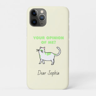 Gelbe Haughty Cat Case-Mate iPhone Hülle