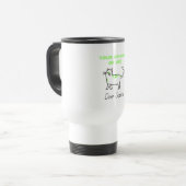 Gelbe Haughty-    CatTravel-Tasse Reisebecher (Vorderseite Links)