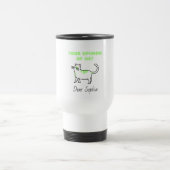 Gelbe Haughty-    CatTravel-Tasse Reisebecher (Mittel)
