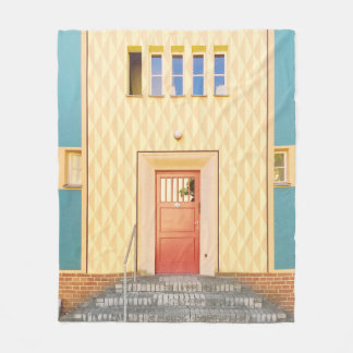 Gelbe Hausdarstellung Fleecedecke