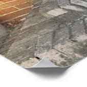 Gelbe Hausdarstellung Poster (Ecke)