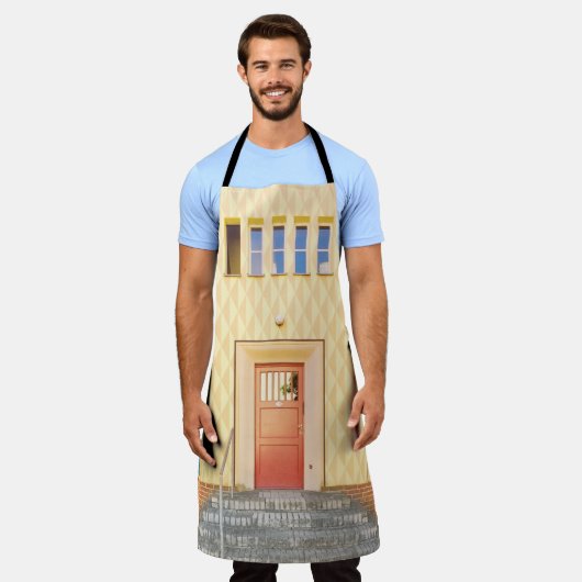 Gelbe Hausdarstellung Schürze (Getragen)