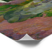 Gelbe Haystacks, oder Goldene Ernte, 1889 Poster (Ecke)