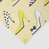 Gelbe Heelse Hoch Mode Seidenpapier (Ausschnitt)