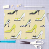 Gelbe Heelse Hoch Mode Seidenpapier (Handwerk)