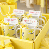 Gelbe Heelse Lady Chic Kaffeetasse