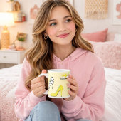 Gelbe Heelse Lady Chic Kaffeetasse